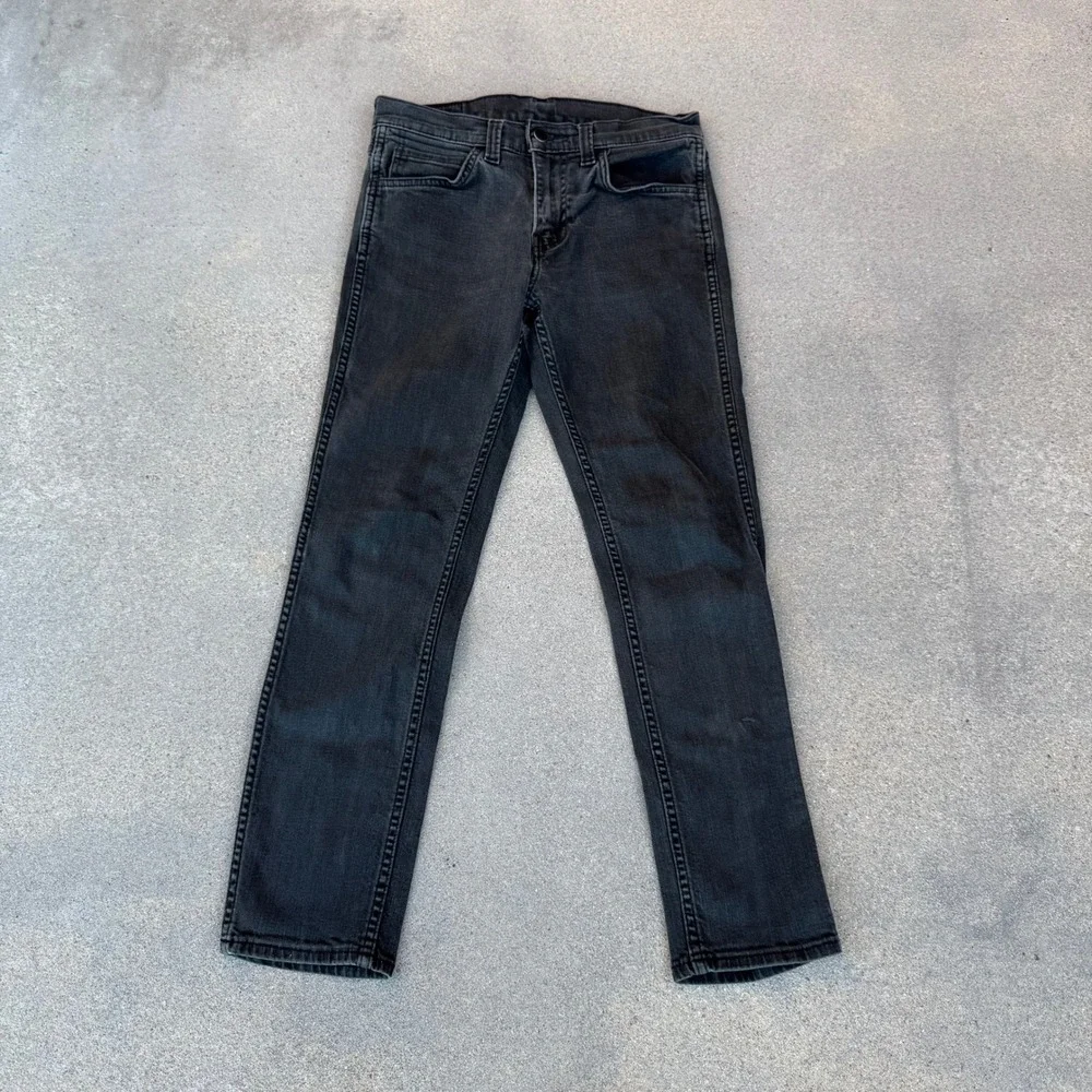 Levi's 511 Slim Fit Jeans Mens 30x30 Faded Black Denim Pants